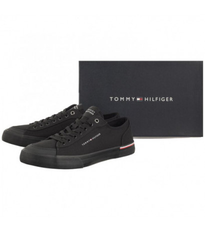 Tommy Hilfiger Corporate Vulc Canvas Black FM0FM04954 BDS (TH1028-a) sportiniai bateliai 