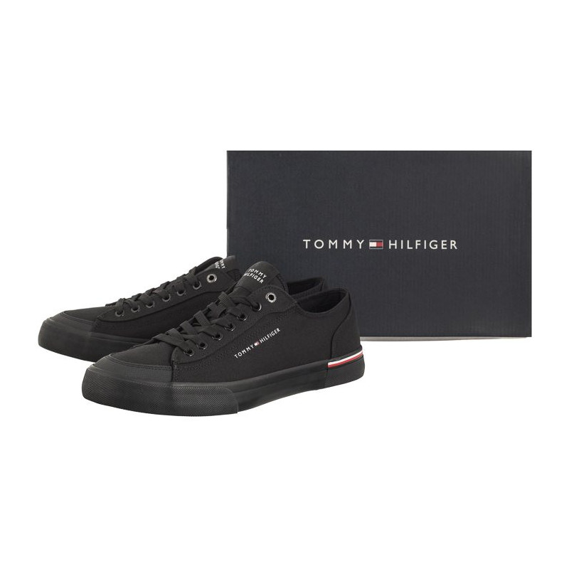 Tommy Hilfiger Corporate Vulc Canvas Black FM0FM04954 BDS (TH1028-a) sportiniai bateliai 