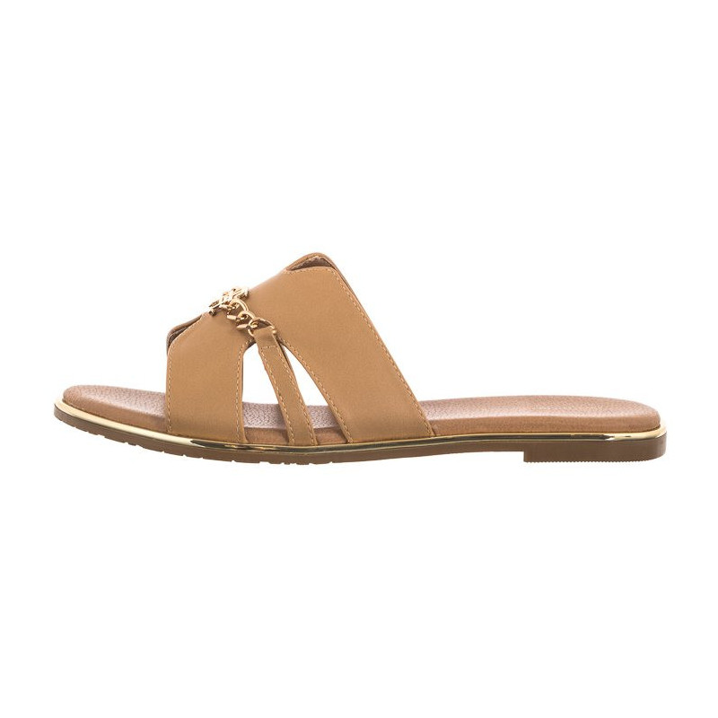 Tommy Hilfiger Flat Slide T3A2-33251-03265 501 Taupe (TH1036-a) Moteriški batai/šlepetės