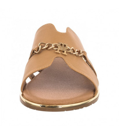 Tommy Hilfiger Flat Slide T3A2-33251-03265 501 Taupe (TH1036-a) Moteriški batai/šlepetės