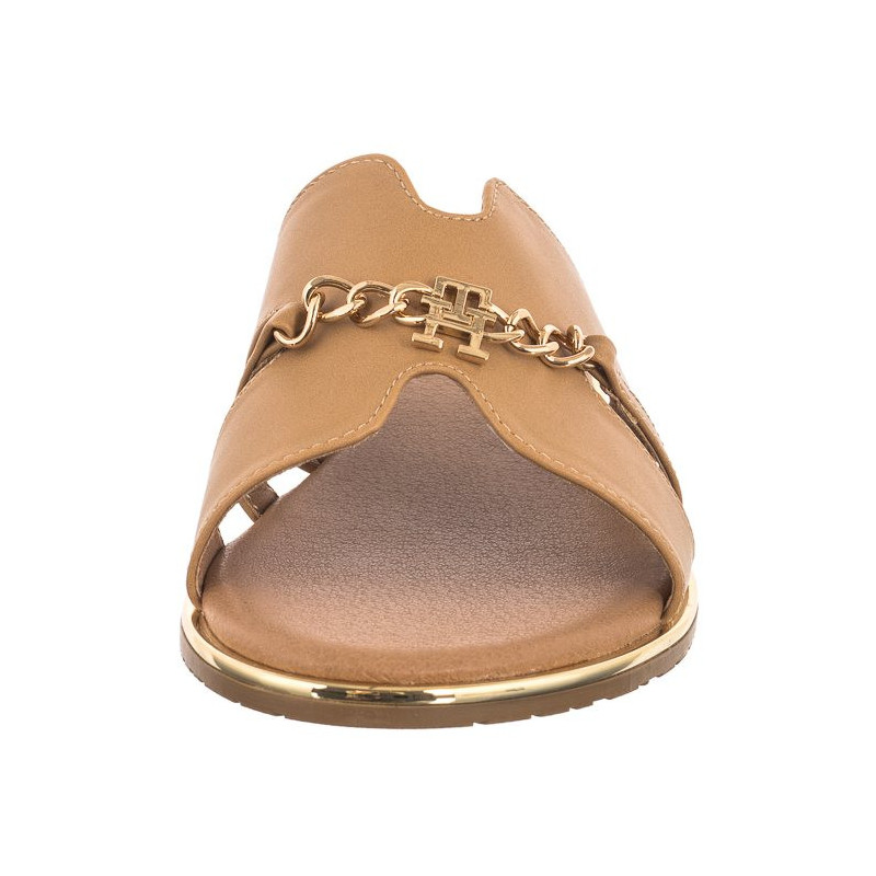 Tommy Hilfiger Flat Slide T3A2-33251-03265 501 Taupe (TH1036-a) Moteriški batai/šlepetės