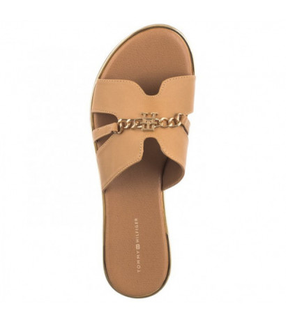 Tommy Hilfiger Flat Slide T3A2-33251-03265 501 Taupe (TH1036-a) Moteriški batai/šlepetės