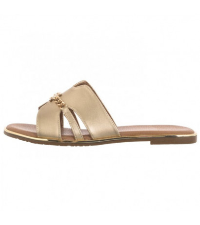 Tommy Hilfiger Flat Slide T3A2-33250-1372 514 Platinum (TH1036-b) Moteriški batai/šlepetės