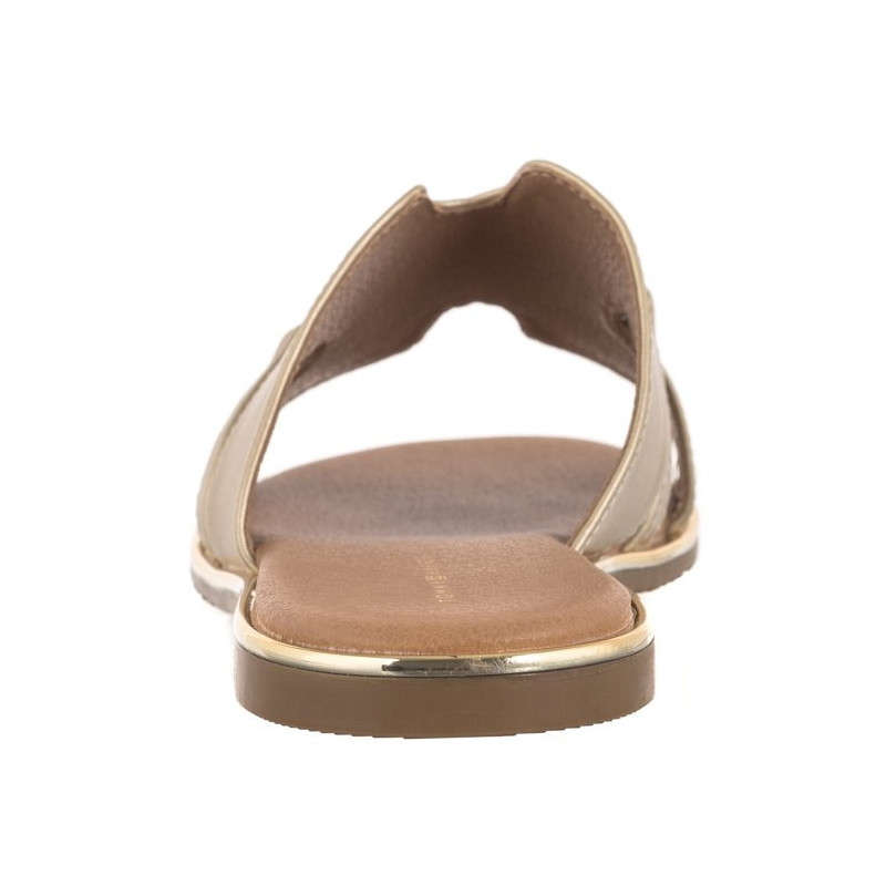 Tommy Hilfiger Flat Slide T3A2-33250-1372 514 Platinum (TH1036-b) Moteriški batai/šlepetės