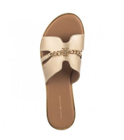 Tommy Hilfiger Flat Slide T3A2-33250-1372 514 Platinum (TH1036-b) Moteriški batai/šlepetės