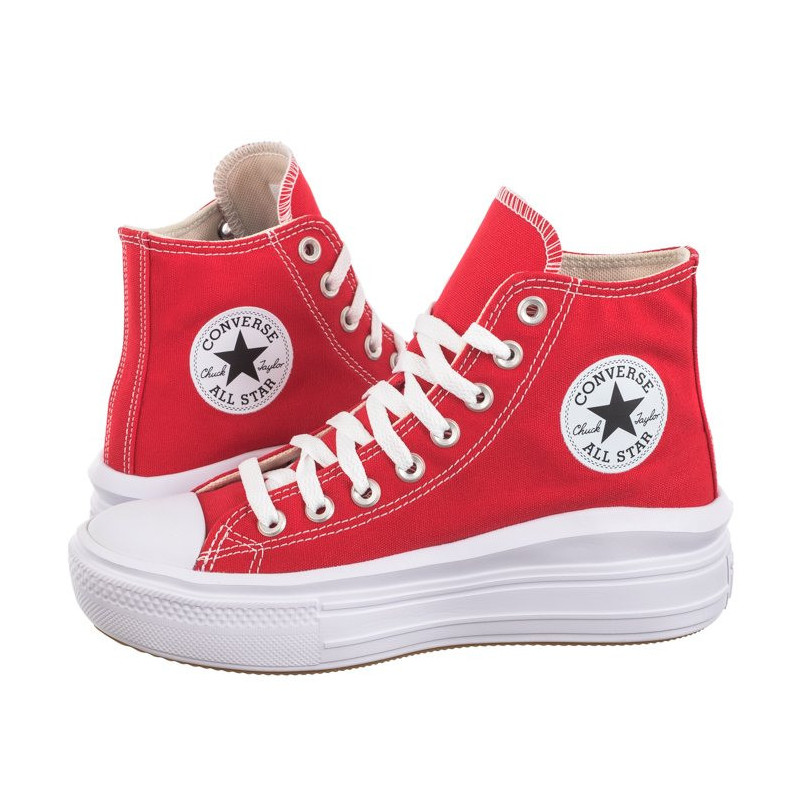 Converse CTAS Move Hi Red/White/Gum A09073C (CO651-b) bateliai