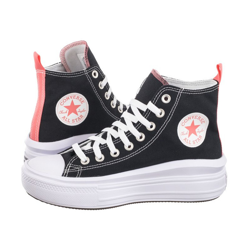 Converse CTAS Move Hi Black/Pink Salt/White 271716C (CO653-a) bateliai