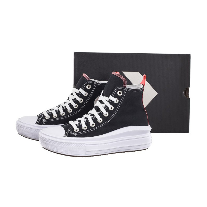 Converse CTAS Move Hi Black/Pink Salt/White 271716C (CO653-a) bateliai