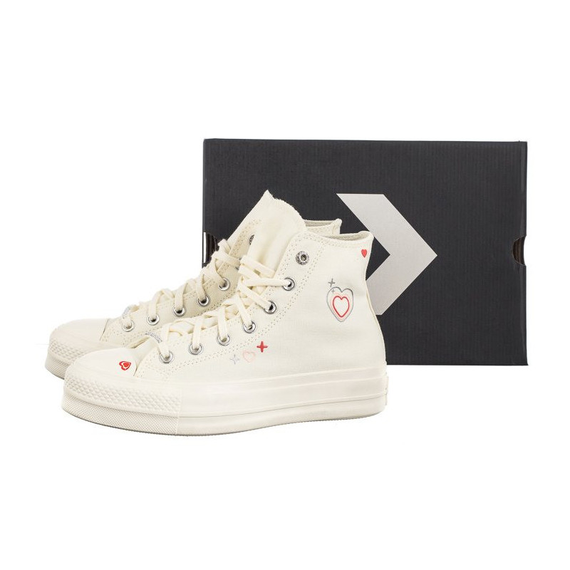 Converse CTAS Lift Hi Egret/Fever Dream/Egret A09114C (CO652-a) bateliai