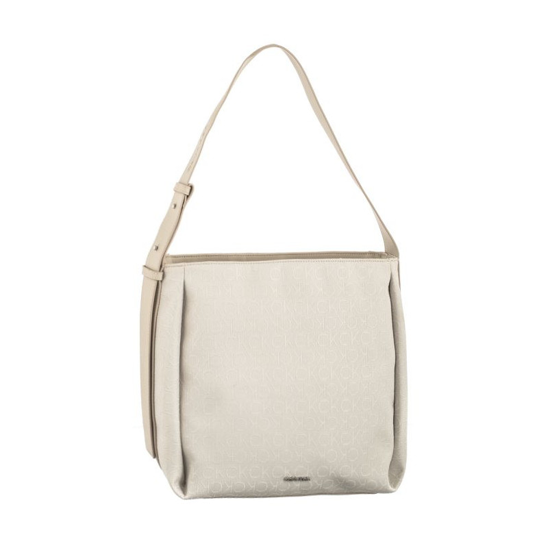 Calvin Klein Gracie Bucket Bag_JCQ Mono Stoney Beige Jacquard Mono K60K611663 PEA (CK474-a) rankinė