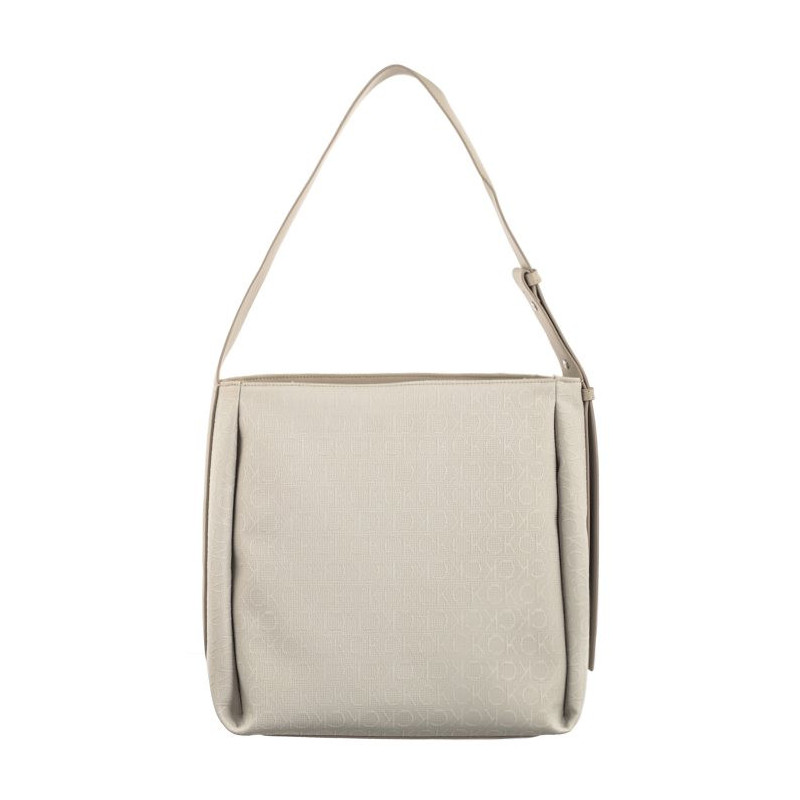 Calvin Klein Gracie Bucket Bag_JCQ Mono Stoney Beige Jacquard Mono K60K611663 PEA (CK474-a) rankinė