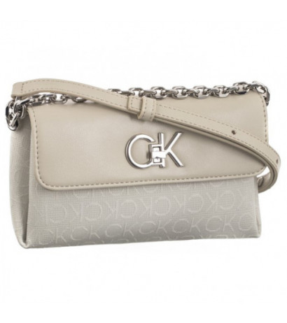 Calvin Klein Re-Lock Mini Crossbody Bag_JCQ Dk Ecru Jacquard Mono K60K611989 PC4 (CK478-a) rankinė