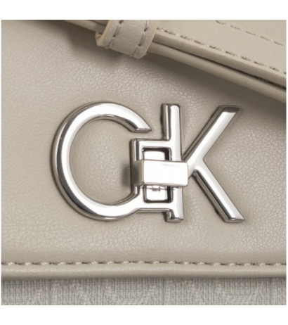 Calvin Klein Re-Lock Mini Crossbody Bag_JCQ Dk Ecru Jacquard Mono K60K611989 PC4 (CK478-a) rankinė