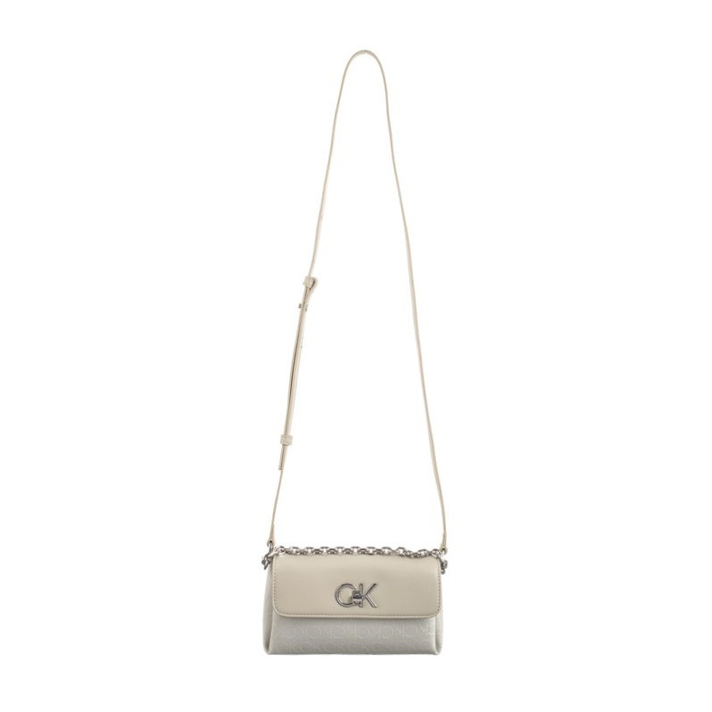 Calvin Klein Re-Lock Mini Crossbody Bag_JCQ Dk Ecru Jacquard Mono K60K611989 PC4 (CK478-a) rankinė