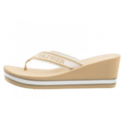 Tommy Hilfiger Hilfiger Wedge Beach Sandal Hervest Wheat FW0FW07903 ACR (TH1059-b) šlepetės