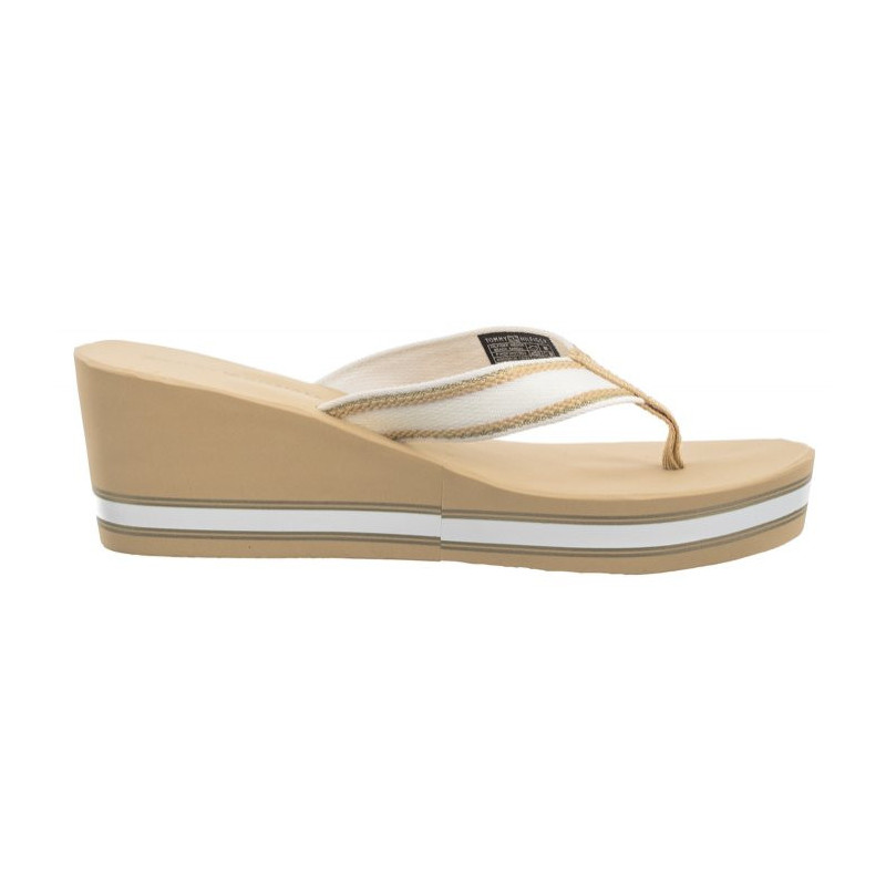 Tommy Hilfiger Hilfiger Wedge Beach Sandal Hervest Wheat FW0FW07903 ACR (TH1059-b) šlepetės