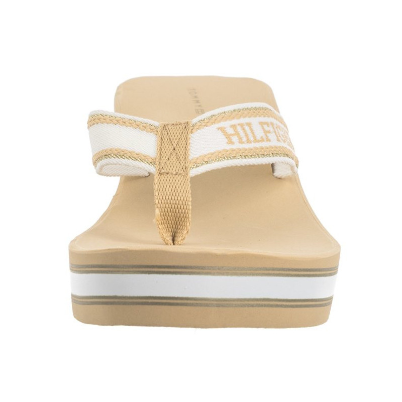 Tommy Hilfiger Hilfiger Wedge Beach Sandal Hervest Wheat FW0FW07903 ACR (TH1059-b) šlepetės