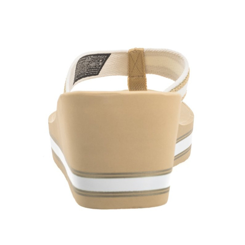 Tommy Hilfiger Hilfiger Wedge Beach Sandal Hervest Wheat FW0FW07903 ACR (TH1059-b) šlepetės