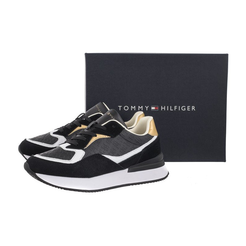 Tommy Hilfiger Lux Monogram Runner Black FW0FW07816 BDS (TH1062-a) bateliai
