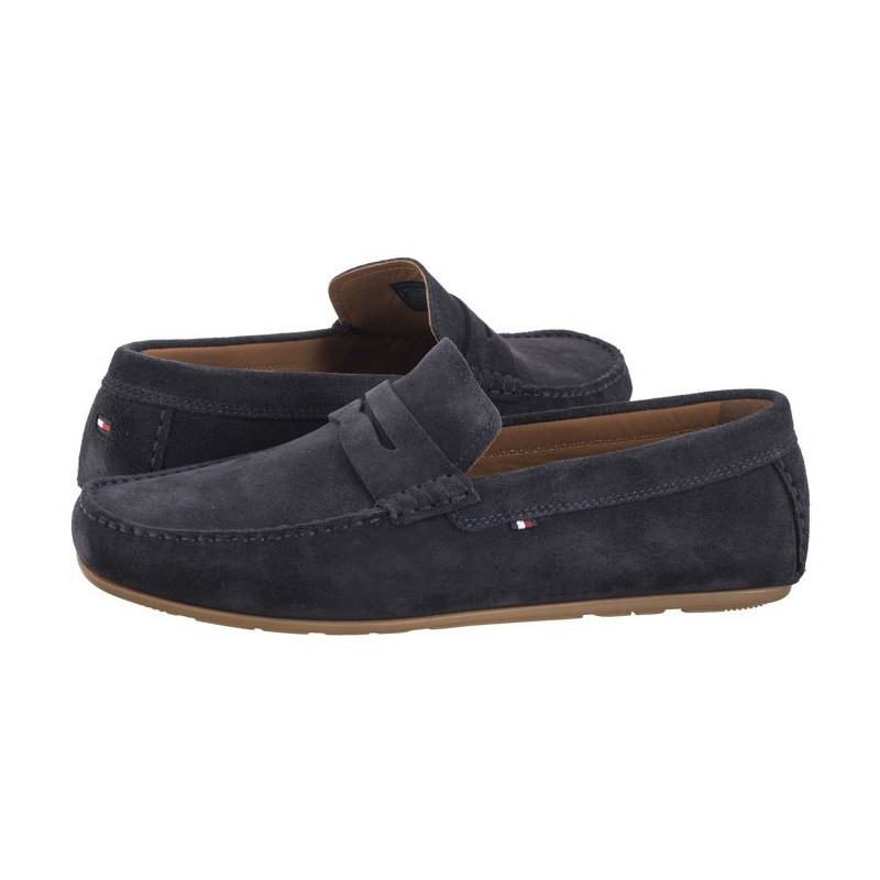 Tommy Hilfiger Casual Hilfiger Suede Driver Desert Sky FM0FM04998 DW5 (TH1054-a) batai