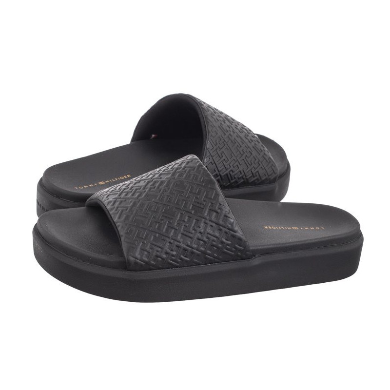 Tommy Hilfiger TH Platform Pool Slide Black FW0FW07855 BDS (TH1061-a) Moteriški batai/šlepetės