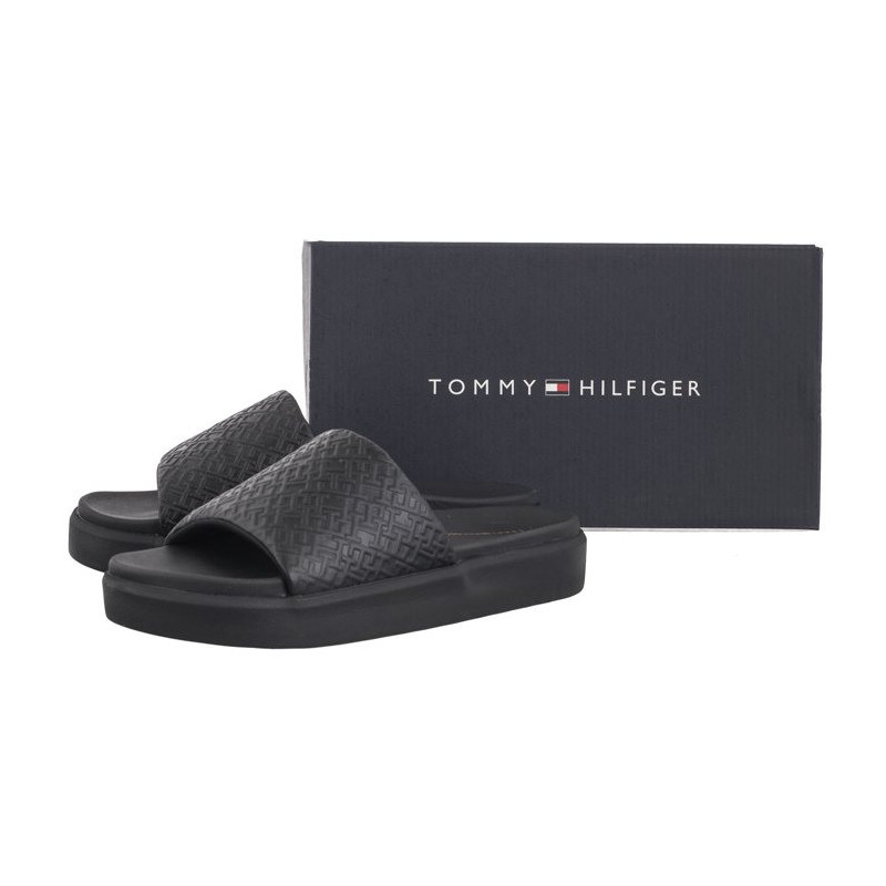 Tommy Hilfiger TH Platform Pool Slide Black FW0FW07855 BDS (TH1061-a) Moteriški batai/šlepetės