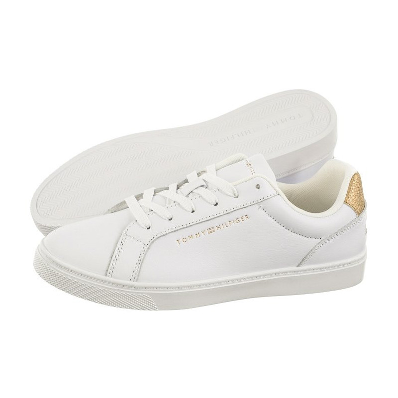 Tommy Hilfiger Essential Cupsole Sneaker White/Gold FW0FW07908 0K6 (TH1056-a) sportiniai bateliai