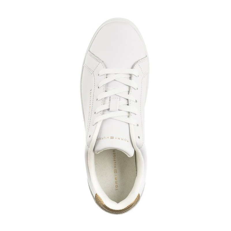 Tommy Hilfiger Essential Cupsole Sneaker White/Gold FW0FW07908 0K6 (TH1056-a) sportiniai bateliai