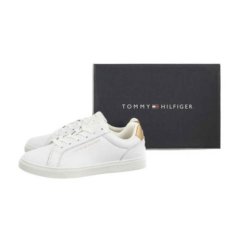 Tommy Hilfiger Essential Cupsole Sneaker White/Gold FW0FW07908 0K6 (TH1056-a) sportiniai bateliai