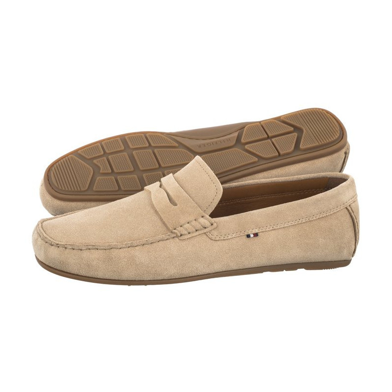 Tommy Hilfiger Casual Hilfiger Suede Driver Beige FM0FM04998 AEG (TH1054-b) batai