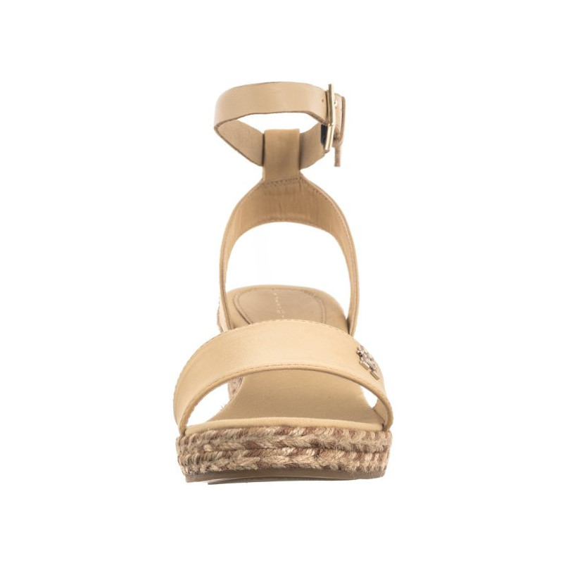 Tommy Hilfiger Colorful Wedge Satin Sandal Hervest Wheat FW0FW07913 ACR (TH1058-a) batai