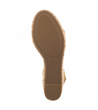 Tommy Hilfiger Colorful Wedge Satin Sandal Hervest Wheat FW0FW07913 ACR (TH1058-a) batai