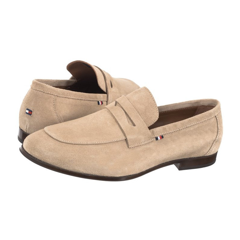 Tommy Hilfiger Casual Light Flexible Sde Loafer Beige FM0FM04988 AEG (TH1050-b) batai