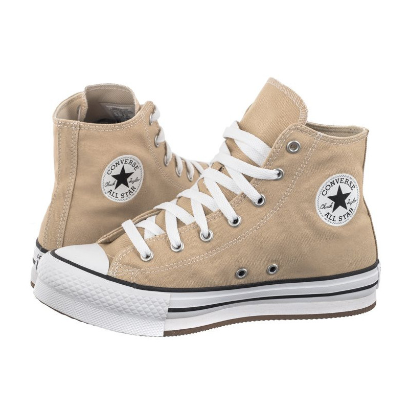 Converse CTAS Eva Lift Hi Nutty Granola/White/Black A06344C (CO660-a) bateliai