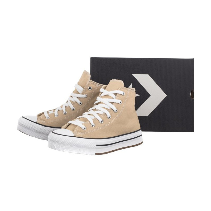 Converse CTAS Eva Lift Hi Nutty Granola/White/Black A06344C (CO660-a) bateliai