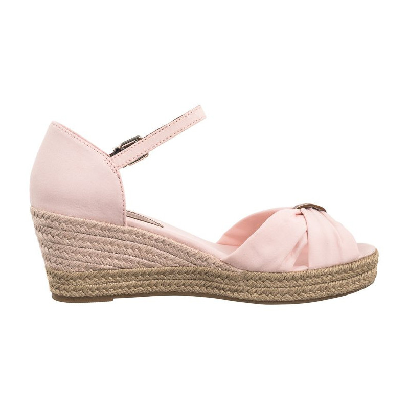 Tommy Hilfiger Basic Open Toe Mid Wedge Whimsy Pink FW0FW04785 TJQ (TH1078-b) batai