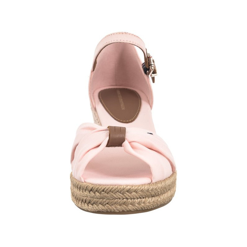 Tommy Hilfiger Basic Open Toe Mid Wedge Whimsy Pink FW0FW04785 TJQ (TH1078-b) batai