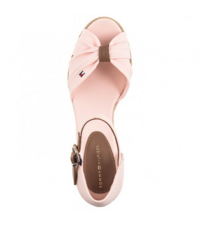 Tommy Hilfiger Basic Open Toe Mid Wedge Whimsy Pink FW0FW04785 TJQ (TH1078-b) batai