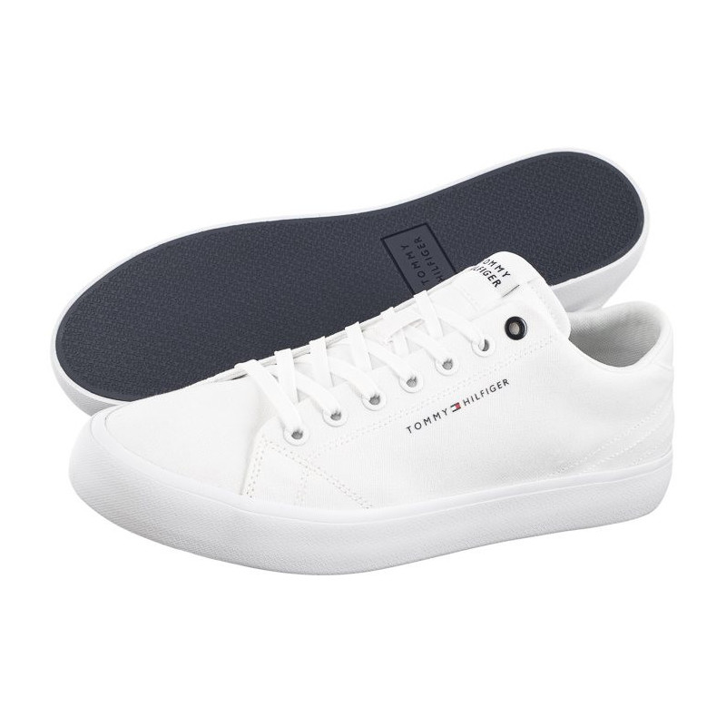 Tommy Hilfiger TH Hi Vulc Low Canvas White FM0FM04882 YBS (TH1079-a) sportiniai bateliai 
