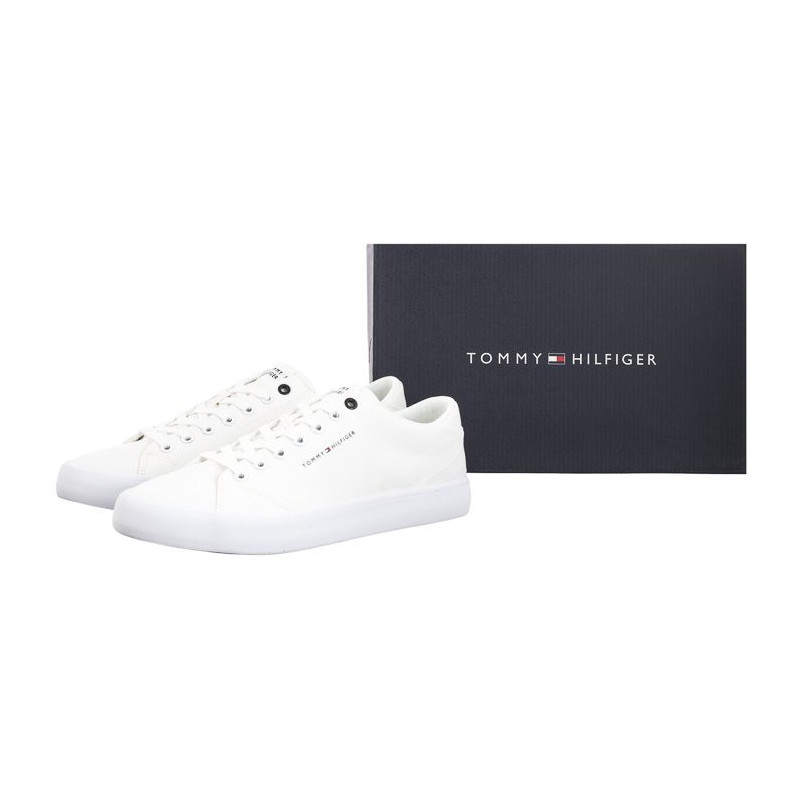 Tommy Hilfiger TH Hi Vulc Low Canvas White FM0FM04882 YBS (TH1079-a) sportiniai bateliai 