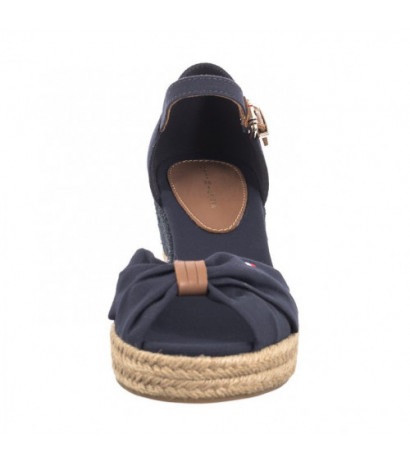 Tommy Hilfiger Basic Open Toe Mid Wedge Space Blue FW0FW04785 DW6 (TH1078-a) batai