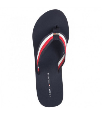 Tommy Hilfiger Corporate Wedge Beach Sandal Red/White/Blue FW0FW07987 0G0 (TH1080-a) šlepetės
