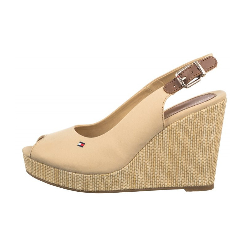 Tommy Hilfiger Iconic Elena Sling Back Wedge FW0FW04789 ACR Harvest Wheat (TH126-e) batai