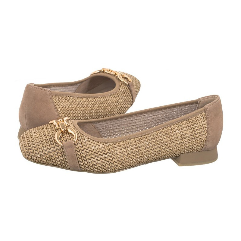 Caprice Beżowe 9-22503-42 311 Bark Comb (CP396-b) bateliai