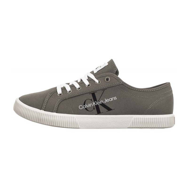 Calvin Klein Ess Vulcanized Low Laceup CS ML Dusty Olive/Bright White YM0YM00306 0IH (CK497-b) sportiniai bateliai 