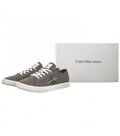 Calvin Klein Ess Vulcanized Low Laceup CS ML Dusty Olive/Bright White YM0YM00306 0IH (CK497-b) sportiniai bateliai 
