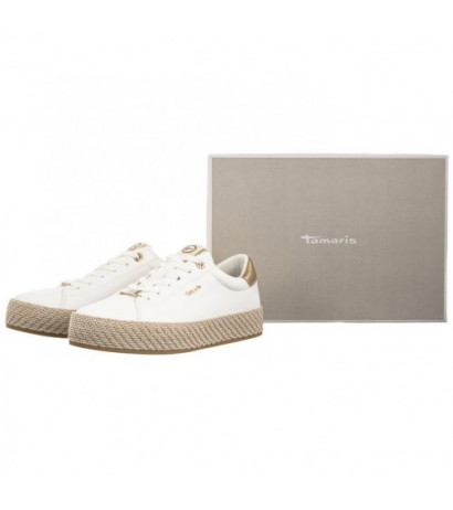 Tamaris Białe 1-23713-42 190 White/Gold (TM479-a) batai