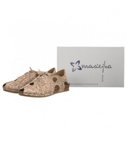 Maciejka Beżowe/Złote 06431-02/00-6 (MA1178-c) sandalai