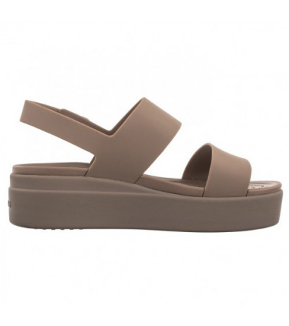 Crocs Brooklyn Low Wedge W Latte/Mushroom 206453-2EL (CR199-f) bateliai