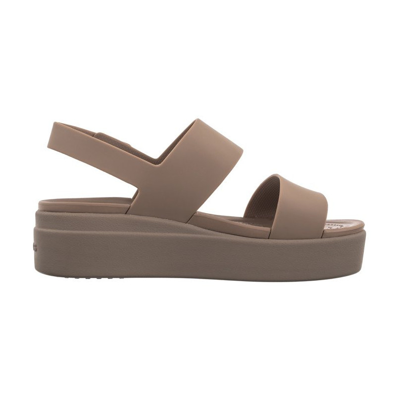 Crocs Brooklyn Low Wedge W Latte/Mushroom 206453-2EL (CR199-f) bateliai